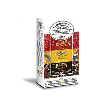Káva Corsini variace Brasil+Colombia+Kenya kapsle 9x5,2g