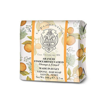 Levně Mýdlo La Florentina Orange & Fennel 106g