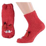 Ponožky dámské veverka 3D hnědá