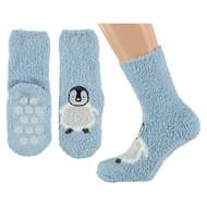 Ponožky dětské tučňák 3D vel.27-30 světle modrá