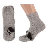 Ponožky dětské pes 3D vel.31-34 béžová