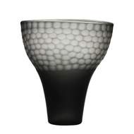 Váza skleněná černo-bílá 32cm