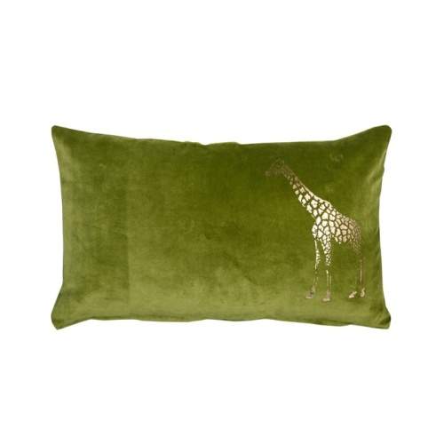 Levně Polštář s žirafou zelená 30x50cm