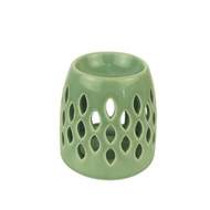 Aromalampa dekor elipsy keramika zelená 11cm