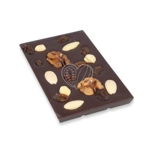 Čokoláda hořká Student ořechy, rozinky CHOCOTOPIA 100g
