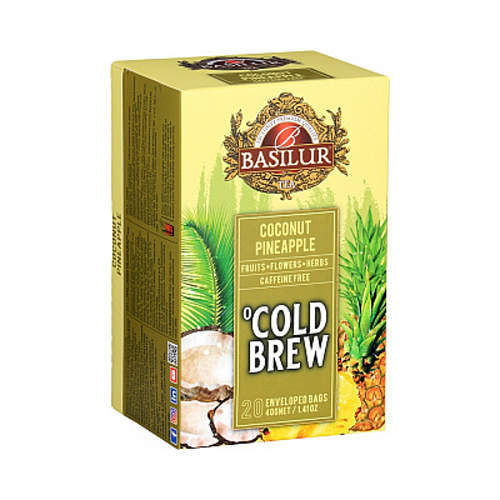 Levně Čaj Basilur Cold Brew Coconut Pineapple 20x2g