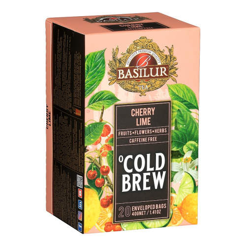 Levně Čaj Basilur Cold Brew Cherry Lime 20x2g
