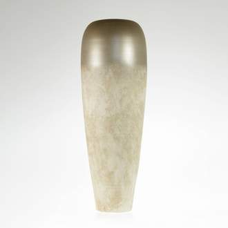 Váza kónická LISA zlatý lem keramika 100cm