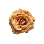 Růže ODA květ umělá na klipu oranžová 13cm