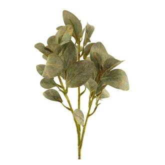 Ruj vlasatá listy trs umělá zelená/zlatá 45cm