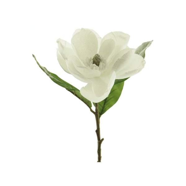 Levně Magnolie ETS řezaná umělá bílá 73,5cm