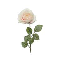 Rosa řezaná umělá ojíněná sv.růžová 45cm