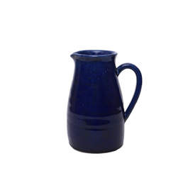 Levně Váza džbán keramika modrá 26cm
