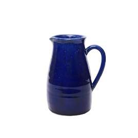 Levně Váza džbán keramika modrá 34cm