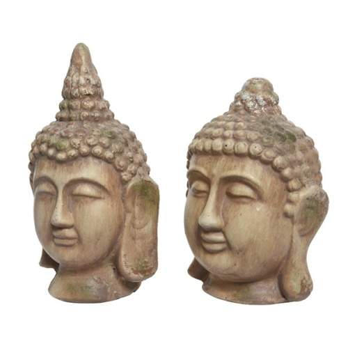 Levně Buddha hlava keramika měděná mix 26,5cm