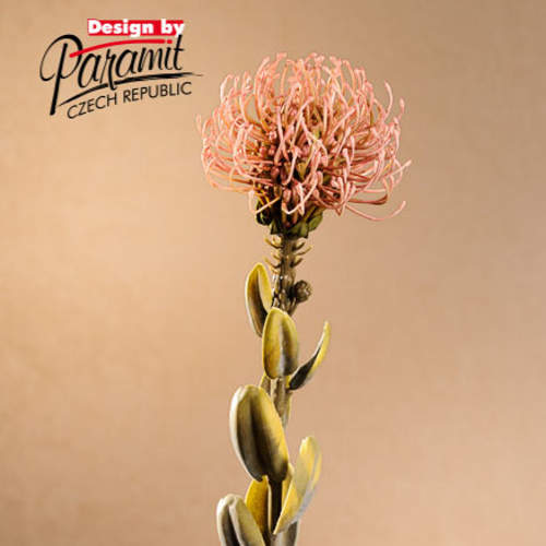 Levně Protea řezaná umělá růžová 61cm