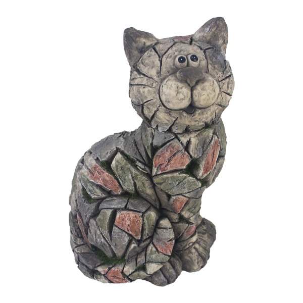 E-shop Kočka sedící terakota šedá 30cm