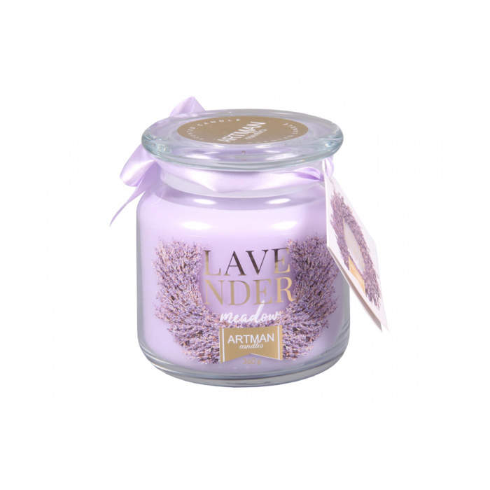 Levně Svíčka vonná sklo s víčkem Lavender 360g