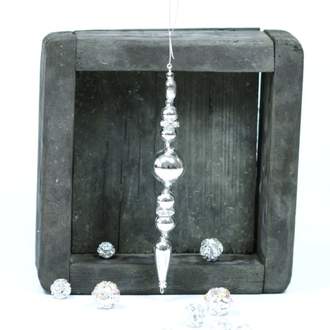 Rampouch Princess perličky stříbrný 13,5cm