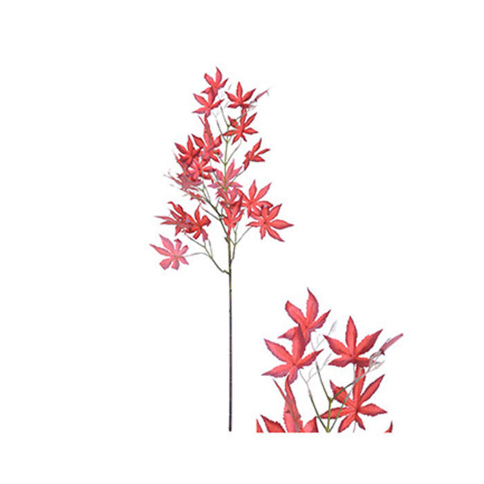 E-shop Větev javorová podzimní uměláčervená 80cm