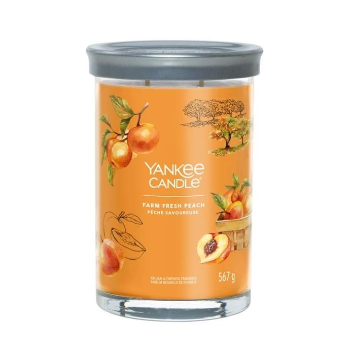 Levně Svíčka YANKEE CANDLE Signature Tumbler 567g Farm Fresh Peach