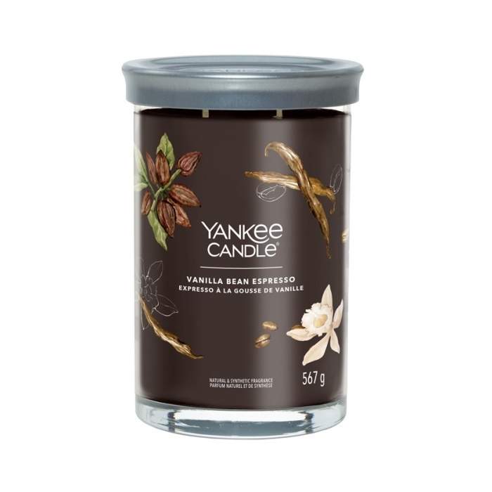 Levně Svíčka YANKEE CANDLE Signature Tumbler 567g Vanilla Bean Espres
