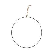 Kruh kovový závěsný černý 38cm