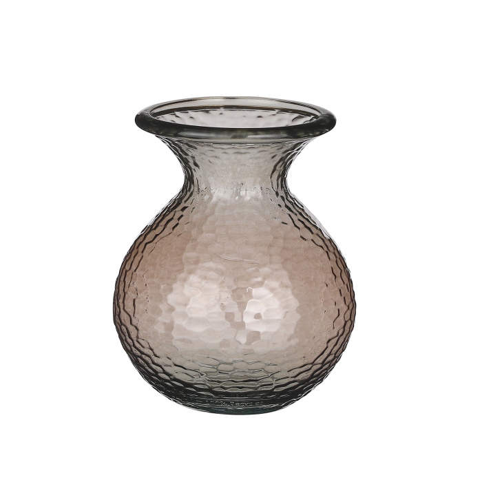 E-shop Váza skleněná VERDAL sv.hnědá 24,5cm