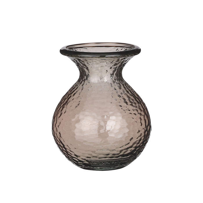 E-shop Váza skleněná VERDAL sv.hnědá 18,5cm
