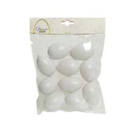 Ozdoba vejce polystyrenové bílé 10ks