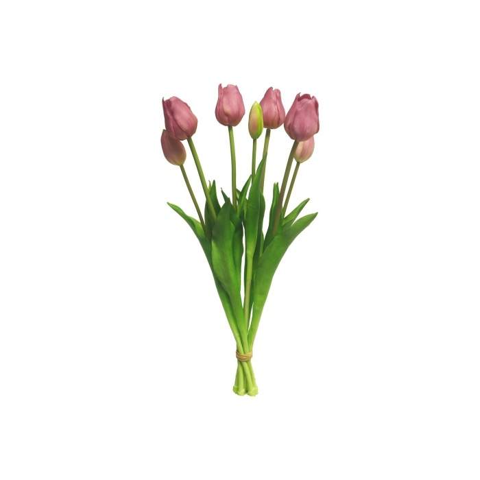 E-shop Tulipán SALLY svazek umělý mauve 7ks