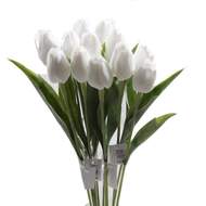 Tulipán řezaný umělý 40cm bílý