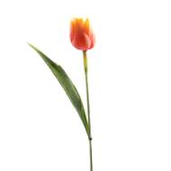 Tulipán řezaný umělý 40cm oranžový