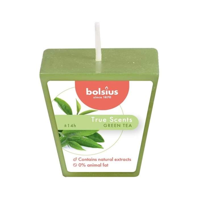 Levně Svíčka vonná votiv BOLSIUS Green Tea 4,8cm