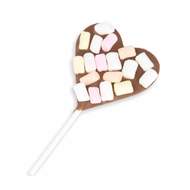 Lízátko čokoláda mléčná srdce marshmallow CHOCOTOP