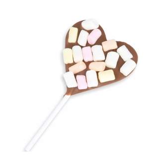 Lízátko čokoláda mléčná srdce marshmallow CHOCOTOP