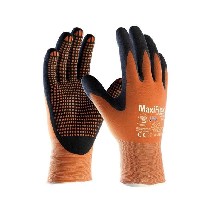 Levně Rukavice MAXIFLEX® Endurance™ 42-848 polomáčené oranžové vel. 9