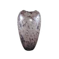 Váza skleněná MICHELLEE masiv kouřová purpurová 30cm