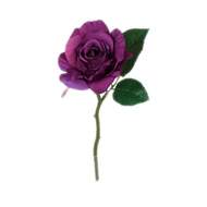 Růže EMY řezaná umělá purpurová 31cm