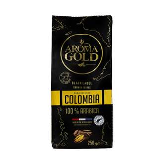 Káva AROMA GOLD Black Label Colombia mletá 250g