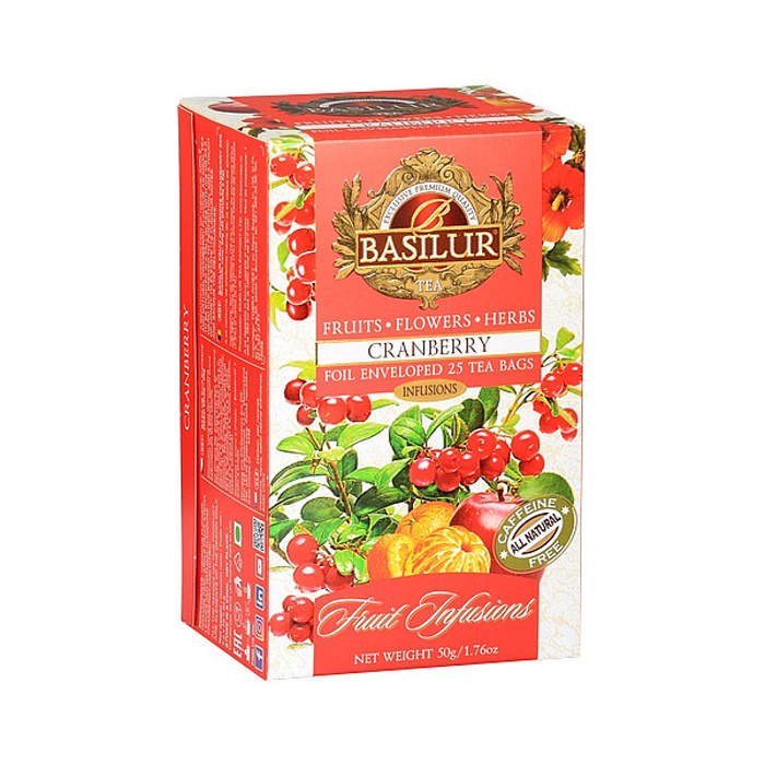 Levně Čaj Basilur Fruit Cranberry 25x2g