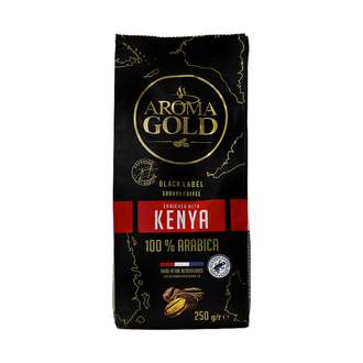 Káva AROMA GOLD Black Label Kenya mletá 250g