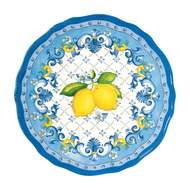 Talíř dezertní porcelánový SORRENTO bílo-modrý 23cm