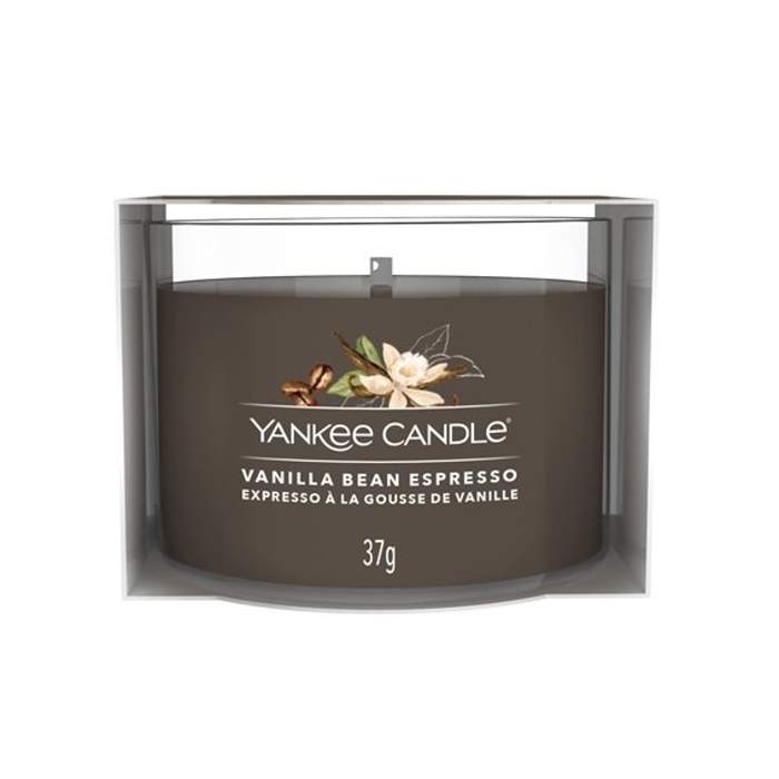 Levně Votiv sklo YANKEE CANDLE 37g Vanilla Bean Espresso