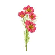 Krásenka BIBI řezaná umělá 6 květů tm.růžová 77cm