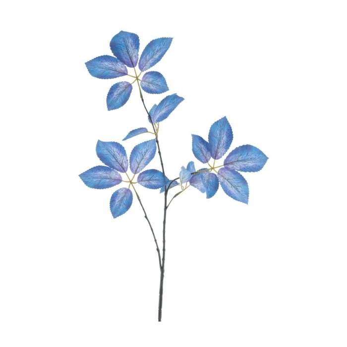 Levně Větev Šeflera MIRJA umělá modrá 83cm