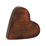Srdce dřevěné hnědé 13cm