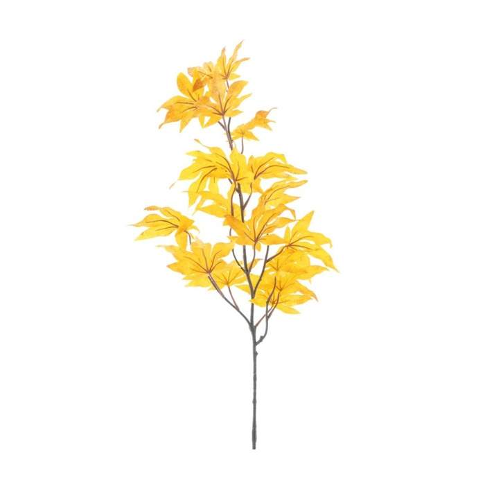 Levně Větev javor podzimní umělý žlutý 74cm