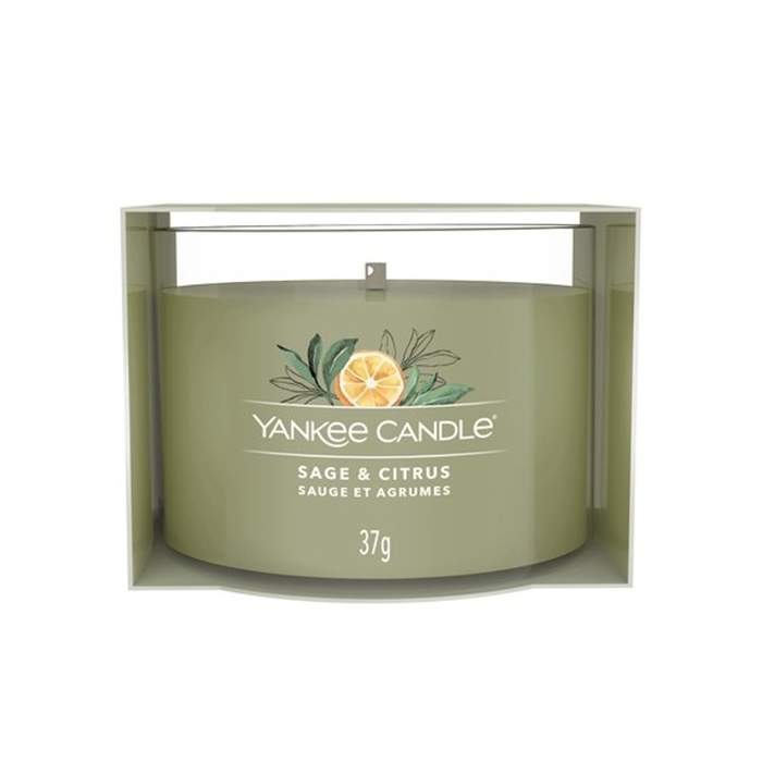 Levně Votiv sklo YANKEE CANDLE 37g Sage & Citrus