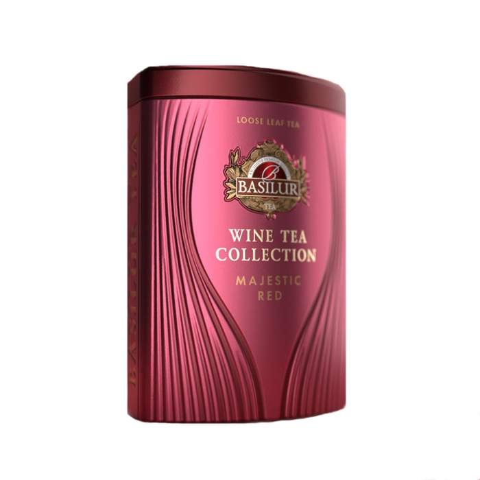 Levně Čaj BASILUR Wine Tea Majestic Red dóza 75g